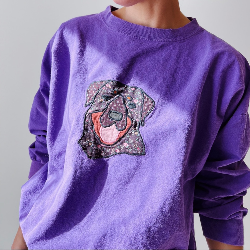 SOLD

Vintage Rottweiler cotton pullover| S| purple | sweatshirt